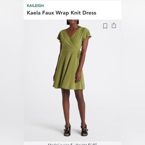 Kaela Faux Wrap Dress